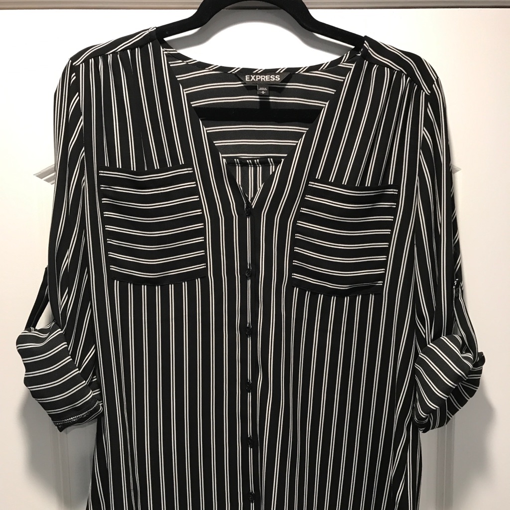 Express Striped Button-Down